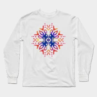 Phulkari Printable Design Folk Culture Artwork GC-126-06 Long Sleeve T-Shirt